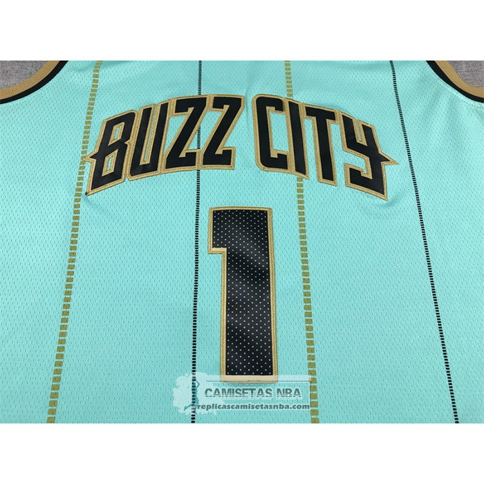 Camiseta Charlotte Hornets LaMelo Ball NO 1 Ciudad Verde